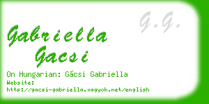 gabriella gacsi business card